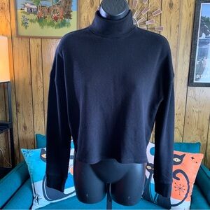 Calvin Klein Performance Cropped Thermal Turtleneck Top